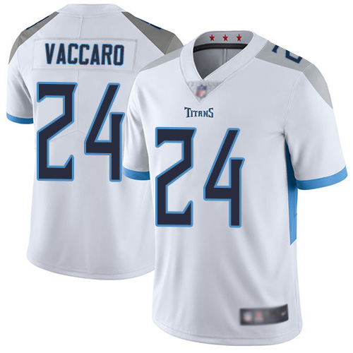Tennessee Titans Limited White Men Kenny Vaccaro Road Jersey NFL Football 24 Vapor Untouchable